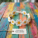 Daisy Flower Crown Headband Crochet Pattern | Easy Beginner Pattern | Instant Digital Download"summer bands